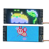 Panel de Pantalla LED Flexible de 16*32 Píxeles con Carga USB, Programable por Aplicación Bluetooth, Pantalla LED Suave para Gorras, Zapatos, Bolsos