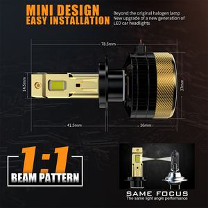 Sunshiny H7 Base Super Bright 16000lm 240W H7 H4 Faros LED H7 Bombilla <span class=keywords><strong>de</strong></span> faro LED para furgonetas <span class=keywords><strong>de</strong></span> coches universales - Product Image 5