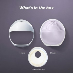 Collecteur de lait maternel en silicone de qualité alimentaire, anti-déversement, pompe manuelle à aspiration pour les mères allaitantes, certifié CE, vente en gros - Product Image 5