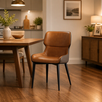 Chaise de salle à manger pivotante moderne avec assise rembourrée extensible et pieds en bois, idéale pour la maison, l'appartement, la salle de sport, le parc, le restaurant, le café