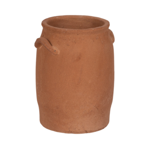 Vaso in ceramica tradizionale con manici per decorazioni domestiche, soggiorno, camera da letto, ufficio, vaso per fiori, fioriera in terracotta - Product Image 3