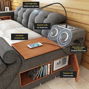 <span class=keywords><strong>Lit</strong></span> Double Adulte de Luxe, Intelligent, <span class=keywords><strong>Pas</strong></span> <span class=keywords><strong>Cher</strong></span>, en Bois, Taille King Size avec Sommier Coffre, Design, <span class=keywords><strong>Lit</strong></span> Électrique Massant - Product Image 4