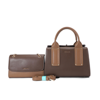 Tas Tangan Wanita Kulit PU Logo Kustom, Tas Selempang Ritsleting Desainer Elegan, Untuk Aktivitas Sehari-hari dan Kantor, Pabrik Guangzhou