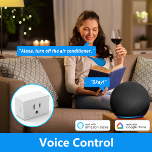 5PCS WiFi <b>Smart</b> Plug 15A 1800W,Works with Alexa Google Assistant,<b>Remote</b> Timer <b>Control</b>,No Hub,ETL Certified,2.4GHz Only - Product Image 4