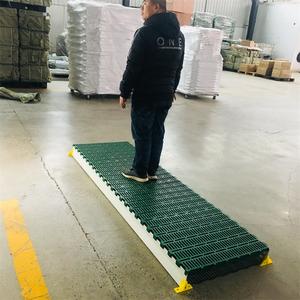 Riutilizzabile 400*600mm pavimento a doghe in plastica per allevamenti di pollame suino ad incastro con tappetino a foro diritto sterco per grattugiare gabbie animali - Product Image 1