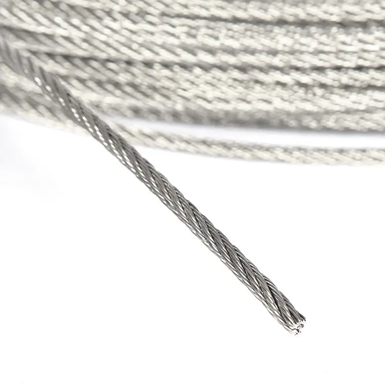 Sicher und zuverlässig ss304 2,5mm 1x7 Stahldraht seil 12mm Edelstahl kabel hängen Draht draht Stahlseil verwendet