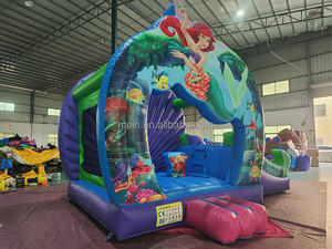 Thương mại nóng bán biển Chủ Đề Nàng tiên cá đại dương cá heo <span class=keywords><strong>Inflatable</strong></span> nhảy lâu đài Bouncer nhà <span class=keywords><strong>Combo</strong></span> với trượt cho trẻ em - Product Image 3