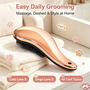 Brosse démêlante ronde en nylon à logo personnalisé, avec fonction de massage, pour femmes – Meilleure vente - Product Image 4