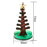 Arbre magique, arbre de Noël à sept couleurs, incroyable arbre en papier d'arrosage qui peut fleurir et se cristalliser, cadeau de Noël créatif