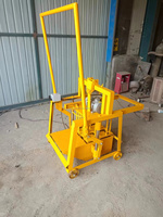 Machine à fabriquer des blocs de pavage interverrouillés et creux Kaidong QTM2-45, équipement de production de briques manuel pour usage domestique