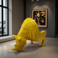 Meubles en plastique renforcé de fibre de verre de style nordique, chaise créative en forme de rhinocéros, canapé, lampe grue, pour un intérieur moderne et une ambiance conviviale, idéal pour la maison et le bureau.