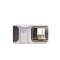 STAR CABIN X3-2 Cabine Apple Moderne Préfabriquée en Acier, Tiny House sur Roues, Entièrement Équipée, Pod de Jardin Mobile, Bureau Portable, Maison de Jardin