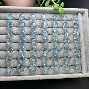 Anelli in Argento 925 di Alta Qualità con Kunzite, Anelli con Gemme, Gioielli in Quarzo Rosa, Artigianato in Cristallo Naturale, Regolabili, per Regalo Quotidiano - Product Image 4