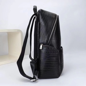 Custom Full Grain Naturally Two-Way Daypack High Quality Black Cowhide Genuine Real <b>Leather</b> <b>Laptop</b> <b>Backpack</b> Bag Mens - Product Image 4