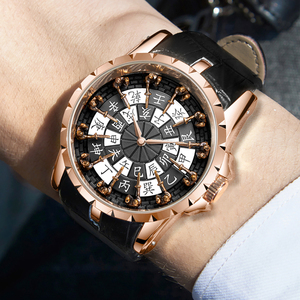 <span class=keywords><strong>Montre</strong></span> à quartz pour homme, design chevaliers, cadran du zodiaque chinois, grand cadran, <span class=keywords><strong>bracelet</strong></span> en cuir étanche, <span class=keywords><strong>montre</strong></span>-<span class=keywords><strong>bracelet</strong></span> rétro <span class=keywords><strong>de</strong></span> luxe - Product Image 6