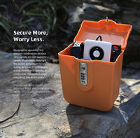 Boîte de sécurité extérieure étanche avec serrure à code, coffre personnel portable avec câble, rangement de plage, serrure à code à 3 chiffres