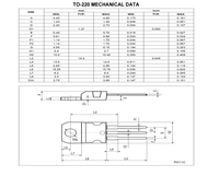 TO-220 7912CV -35V Reguladores de voltaje negativo