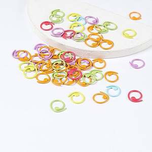 Marqueur en métal de couleur mélangée couture anneau de comptage pince à crochet accessoires de tricot outils - Product Image 6