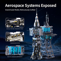 Station spatiale avec lumière, 2859 pièces, blocs de construction, jouet pour garçons, cadeau, ensemble de blocs de construction éducatifs, modèle de jouet