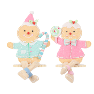 ตุ๊กตาขนมปังขิงสีแดงเบอร์กันดี ราคาถูก คุณภาพสูง ของตกแต่งห้องในเทศกาลคริสต์มาส - Product Image 3