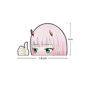 สติ๊กเกอร์อะนิเมะ14CM รูปสาวเซ็กซี่ Peeker Head DARLING In The FRANXX 02สติกเกอร์ - Product Image 6