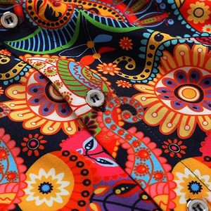 <span class=keywords><strong>Camicia</strong></span> Casual Estiva da Uomo Traspirante con Stampa, Asciugatura Rapida, Manica Corta, Vestibilità Slim, Taglie Forti, <span class=keywords><strong>Colletto</strong></span> Rovesciato - Product Image 5