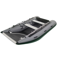 Bateau pneumatique catamaran de 3 m, PVC de 0,9 mm, puissance nominale de 9,8 CV, pliable, stable, bateau de pêche pour les lacs, les rivières, la navigation et les sports nautiques