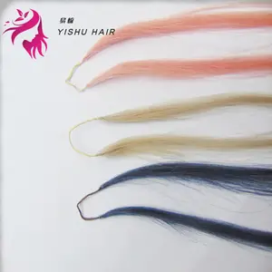 New Product double line Feather Hair Extensions Invisible Double Drawn 100% Virgin Remy Human Hair Extension
