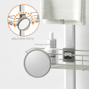 Organizador de <span class=keywords><strong>Ducha</strong></span> WIREKING, Barra de Aluminio Extensible Resistente al Óxido, Paquete de 4 Estantes de Esquina Ajustables para <span class=keywords><strong>Ducha</strong></span> - Product Image 4