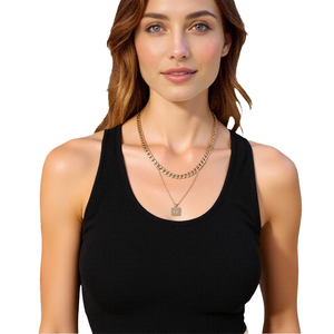 Débardeur d'été sans manches Bodycon Débardeur à bretelles spaghetti Casual Slim Fit Short Length Front Logo Knitted Built-In Cup Halter Neck - Product Image 2