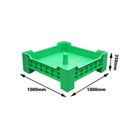 QS Insecte Plateaux En Plastique Bsf Noir Mouche Larves Boîte D'élevage Compost Bin pour Fly Farm