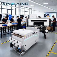 Printer DTF XinFlying 60cm 2 Head I3200 Kecepatan Tinggi 13m²/jam dengan Pengering Shaker untuk Toko Sablon Kaos 110V