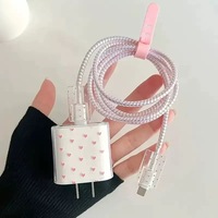 Protection de câble USB Style papillon pour iphone 11 Pro Max 12 13 14 20W adaptateur protecteur coque chargeur étui de protection