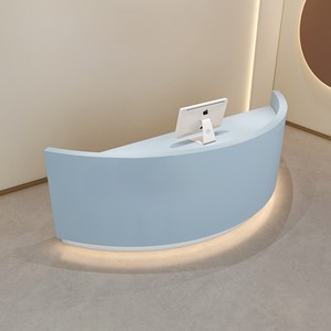 Thẩm mỹ viện hiện đại làm bánh kết thúc quầy <span class=keywords><strong>bar</strong></span> cửa hàng quần áo quầy tiền nhỏ tối giản nhà hàng quầy tiếp tân - Product Image 6