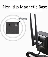 Antenne WiFi double bande 2,4 GHz 5 GHz à gain élevé avec base magnétique RP-SMA pour routeur, carte réseau, communication sans fil extérieure