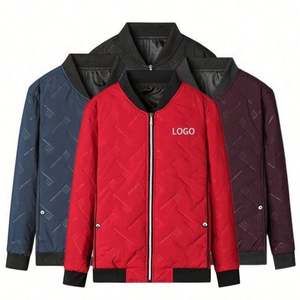 Men's Winter Warmth Stand Collar Thick <b>Padded</b> Breathable Plus Size Zipper Jackets Casual New Fashion Style - Product Image 3