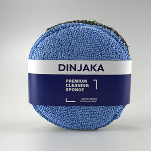 DINJAKA Paquete de 3 Almohadillas de Limpieza de Microfibra con Diseño de Agarre del Tamaño de la Palma de la Mano, Aplicadores para Lavado, Encerado y Pulido de Autos, Detallado Automotriz y Uso Doméstico - Product Image 2