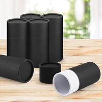 Boîte à parfum cylindrique en papier kraft haut de gamme biodégradable avec tailles personnalisables pour l'emballage cosmétique, les huiles essentielles et les soins de la peau