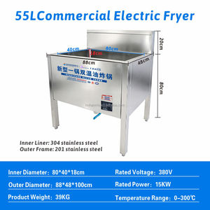 <span class=keywords><strong>Friteuse</strong></span> électrique verticale 55L avec conception de <span class=keywords><strong>nettoyage</strong></span> facile pour les grands food trucks, les stands de restauration rapide et la transformation alimentaire à haut volume - Product Image 1
