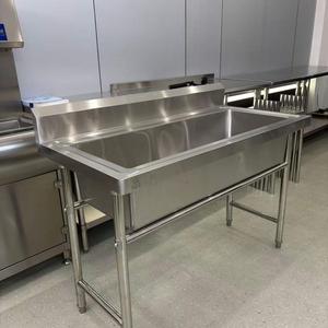 Lavello Commerciale <span class=keywords><strong>in</strong></span> <span class=keywords><strong>Acciaio</strong></span> Inossidabile, Lavello Singolo per Cucina di Ristorante - Product Image 1