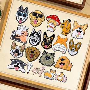 En gros, 57 modèles de pin's en émail mignons pour animaux de compagnie, broches animaux de dessin animé, badges de revers, bijoux de mode, cadeau pour amis - Product Image 2