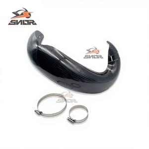 SNOR <span class=keywords><strong>2</strong></span> <span class=keywords><strong>temps</strong></span> Dirt Bike pièces en Fiber de carbone CE03 couvercle d'échappement Protection pour Hengjian Z300 pour tuyau d'échappement <span class=keywords><strong>Ktm</strong></span> - Product Image 5