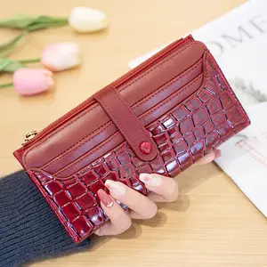 RU 2024 New Long Women's Wallet Female Purses Cute Card Holder Wallets PU Leather Clutch Money Bag Pu Leather Short Wallet