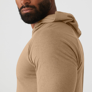 <strong>Long</strong> <strong>Sleeve</strong> Athletic <strong>Men's</strong> Hooded <strong>T</strong> <strong>Shirts</strong> With Your Own Brand Logo Printing Custom <strong>T</strong> <strong>Shirt</strong> - Product Image 4