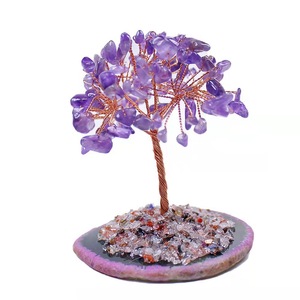 <b>Crystal</b> Money <b>Tree</b> Ornament Raw Stone Craft Home Office Decoration <b>Tree</b> Shape Decorative Gift - Product Image 4