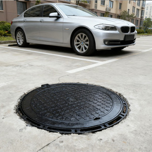 Fornitore Cinese di Fusione in Ghisa Sferoidale Esporta Coperchi per Tombini Rotondi EN124 C250 con Vernice Nera Asfaltica, Dimensioni e Forme Personalizzabili - Product Image 1