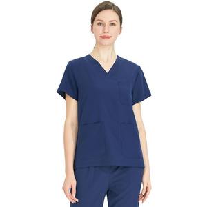 Ensemble de gommage à manches courtes extensible à séchage rapide pour femmes pour salle d'opération médecin infirmière vêtements de travail - Product Image 2