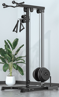 Cable Machine Lat Pull Down Équipement d'exercice de poulie basse réglable avec accessoires pour l'entraînement en force