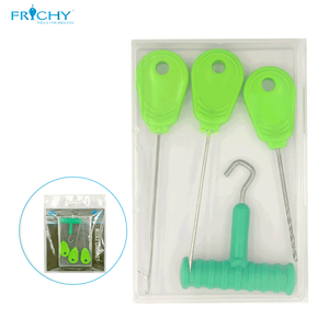 XN505 1 ensemble/4 pièces accessoires de pêche à <span class=keywords><strong>la</strong></span> carpe ensemble d'aiguilles à <span class=keywords><strong>bouillette</strong></span> Kit outil en acier inoxydable appât perceuse Stringer aiguille outil de pêche Pesca - Product Image 6