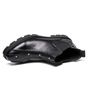 Venta al por mayor <span class=keywords><strong>de</strong></span> zapatos transpirables <span class=keywords><strong>de</strong></span> punta redonda para hombres jóvenes zapatos <span class=keywords><strong>de</strong></span> moda suela <span class=keywords><strong>de</strong></span> plataforma zapatos formales negro con cordones ZAPATOS <span class=keywords><strong>DE</strong></span> TRABAJO - Product Image 5